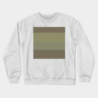 An outstanding bind of Quincy, Pastel Brown, Camouflage Green, Sage and Brown Grey stripes. Crewneck Sweatshirt